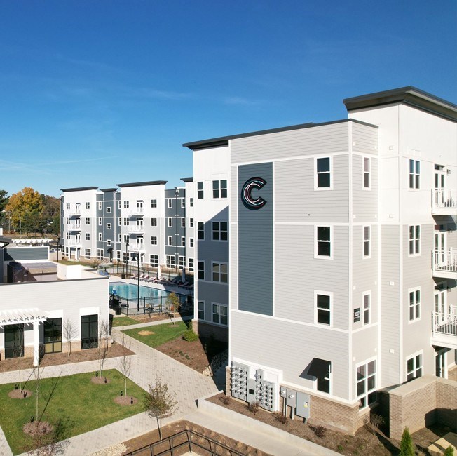 Apartment Building Flat Roof