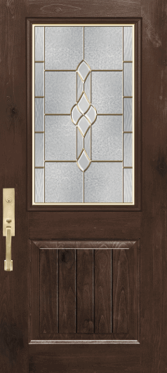 Brown Fiberglass Door