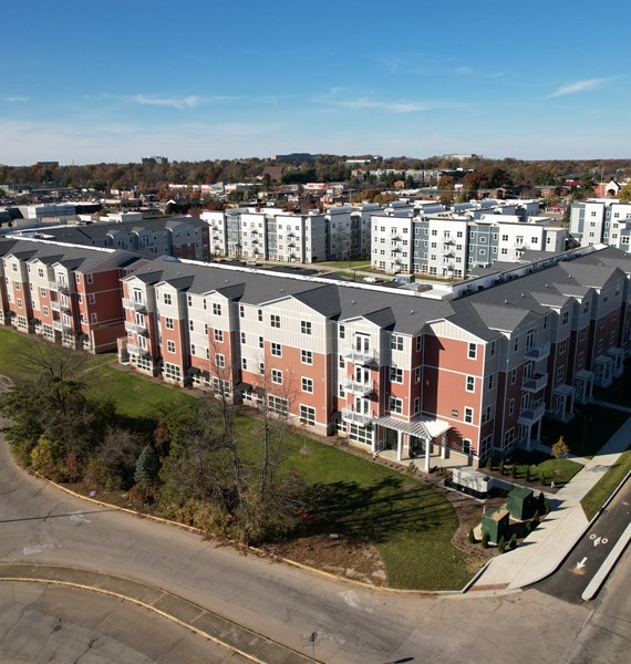 Flat roof replacement on Indianapolis apartment building