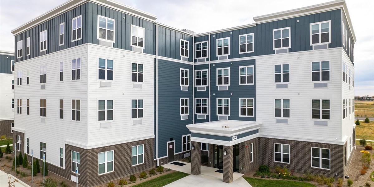 commercial exterior renovation project in Greenfield, IN